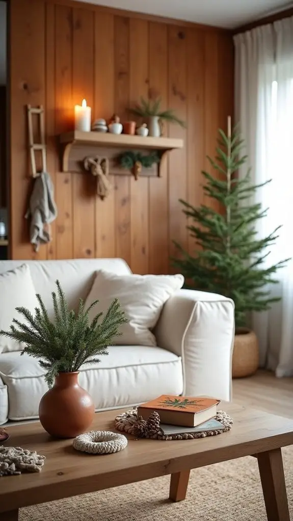 handcrafted wooden decor accents