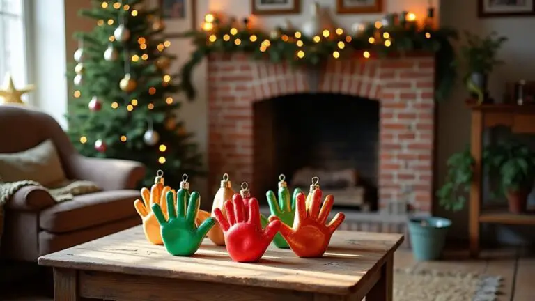 25 Handprint Christmas Ornament Ideas That Capture Precious Memories handprint holiday keepsake ideas