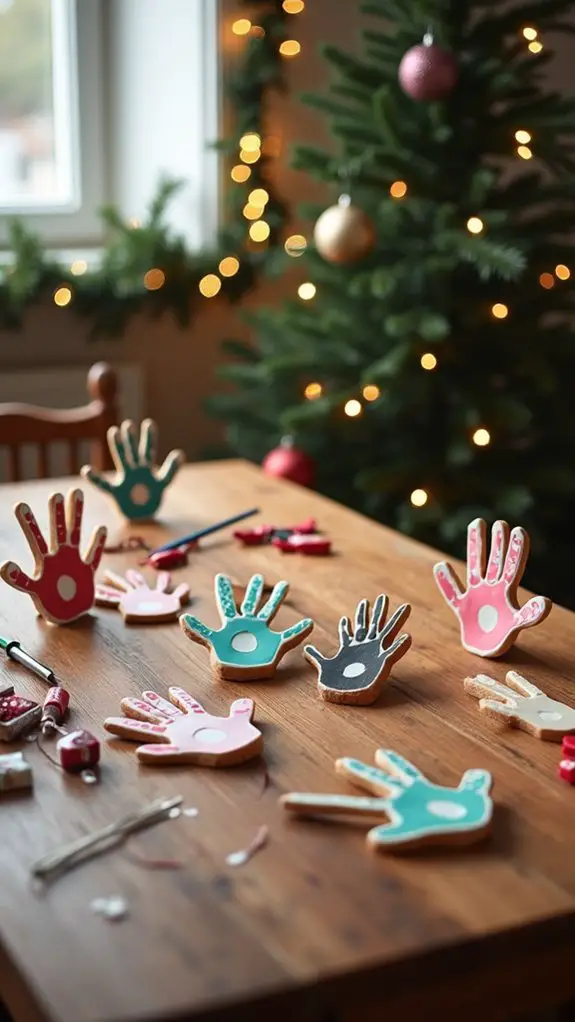 handprint reindeer ornament craft