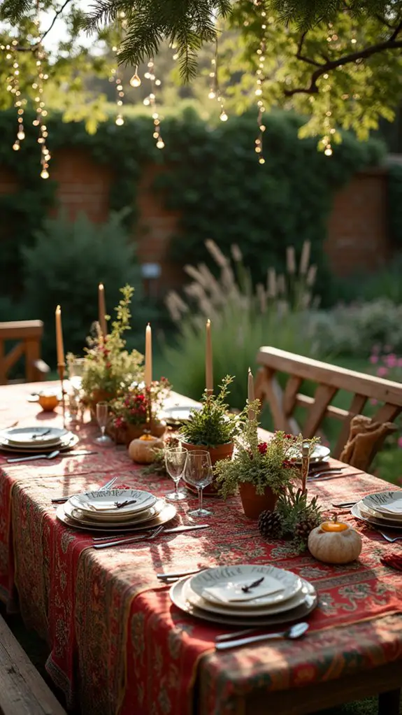 handwritten place cards enhance decor