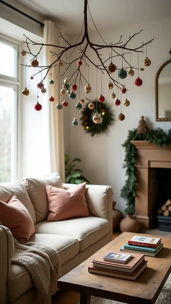 hanging ornaments create whimsy