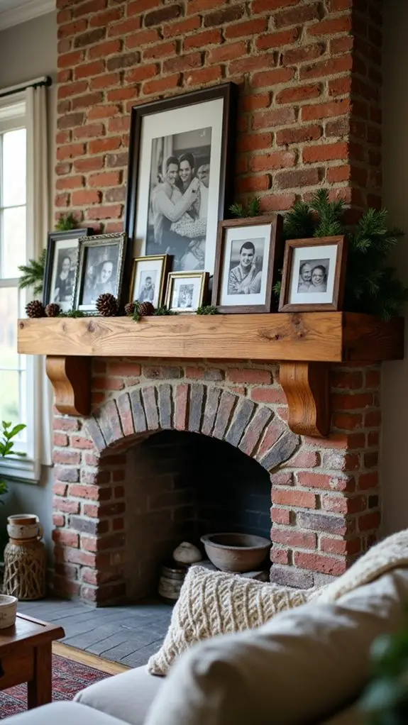 heartwarming family photo display