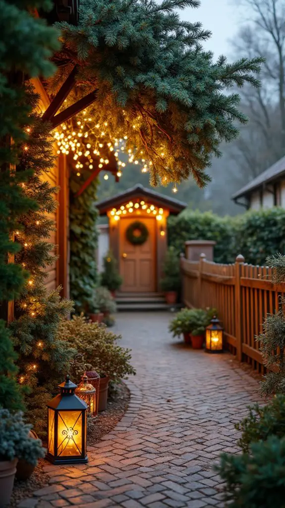 holiday driveway lighting charm