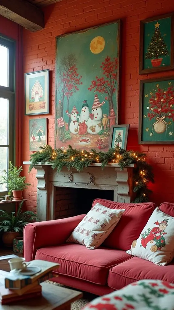 holiday inspired wall decor