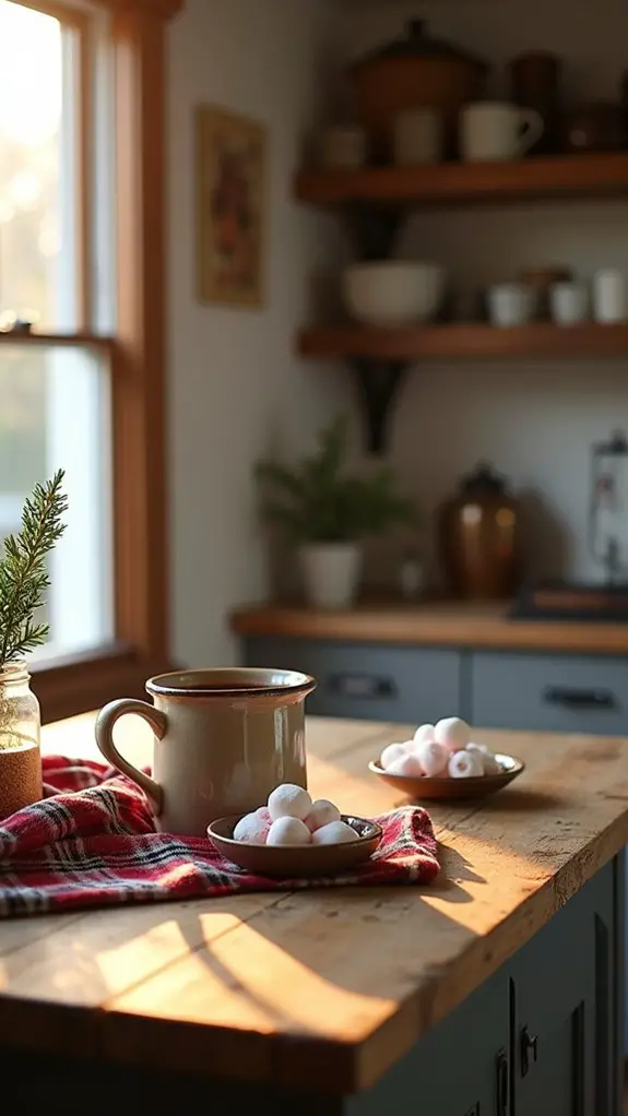 hot cocoa gathering station