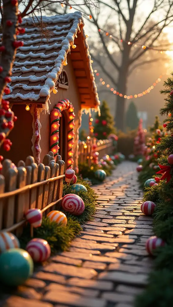 illuminated whimsical candy garden