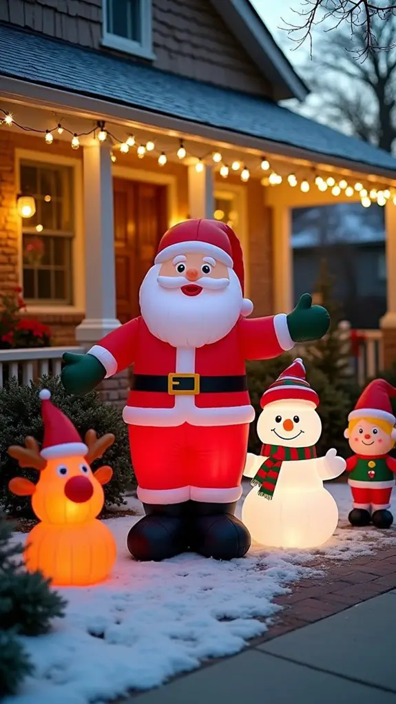 inflatable holiday yard decorations