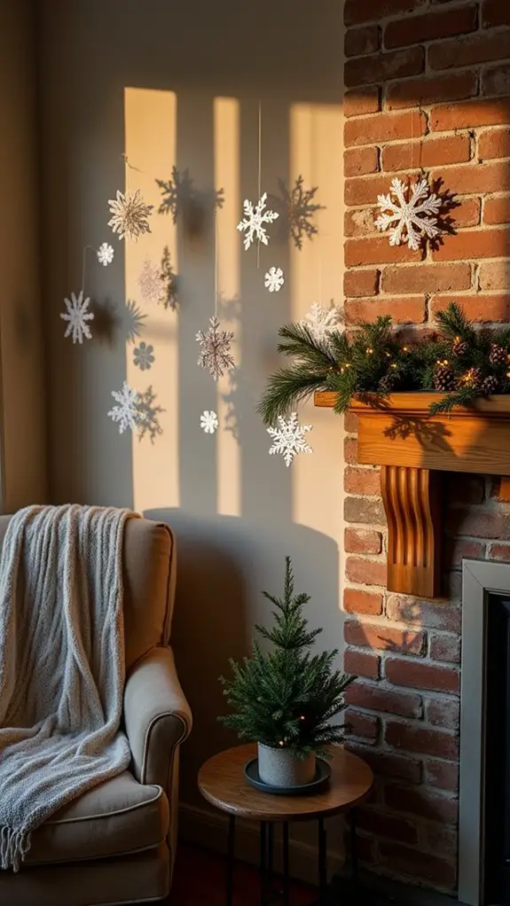 intricate paper snowflake ornaments