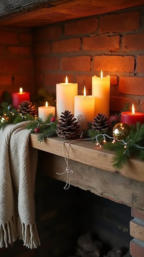 inviting seasonal candle decor