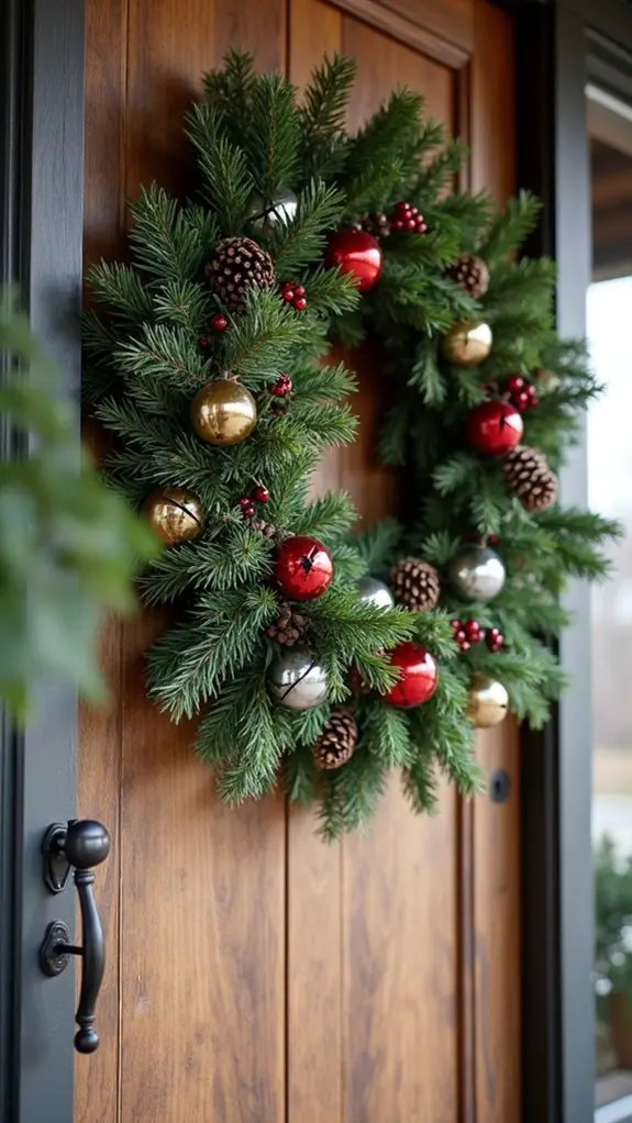 jingle bell holiday wreath