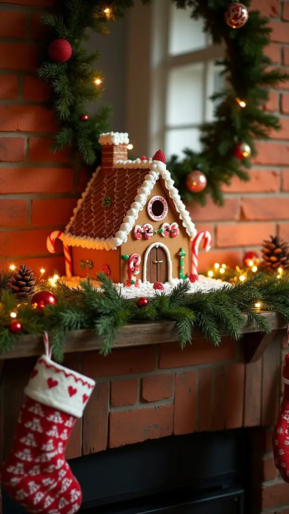 joyful gingerbread house centerpiece