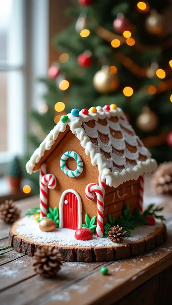 joyful gingerbread house crafting