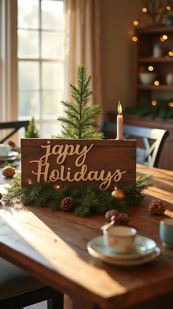 joyful holiday table decor