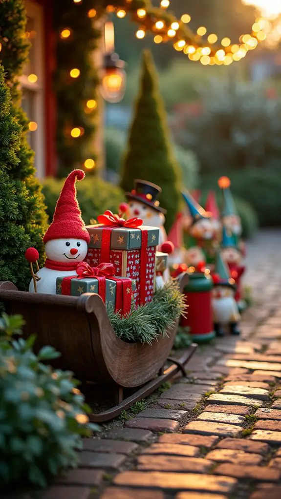 joyful illuminated holiday decorations