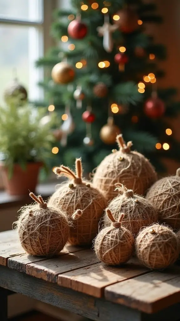 jute balls for bohemian decor