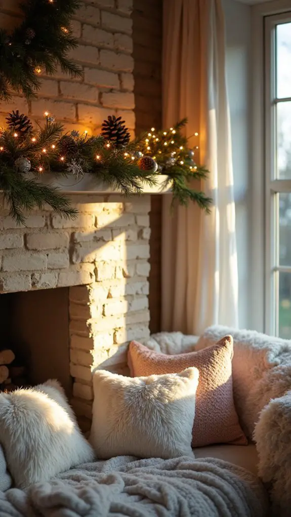 layered cozy textile decor