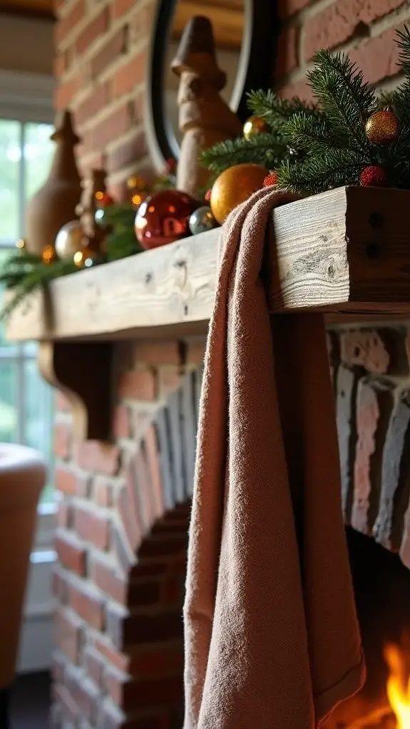 layered holiday mantle textures