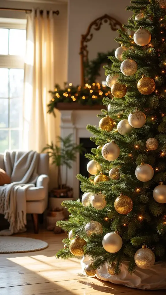 layering gold and white