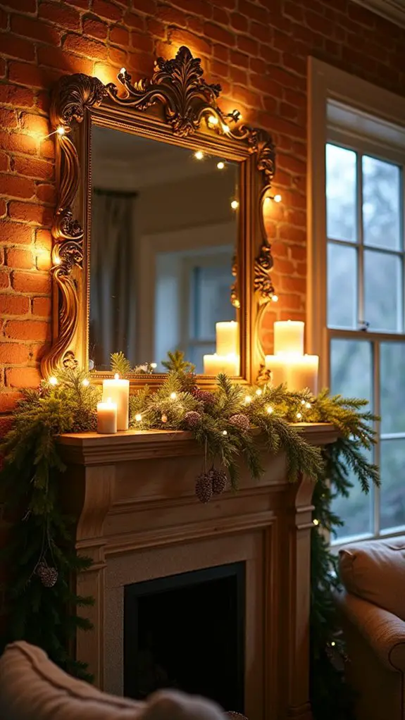 lighted mirror focal point