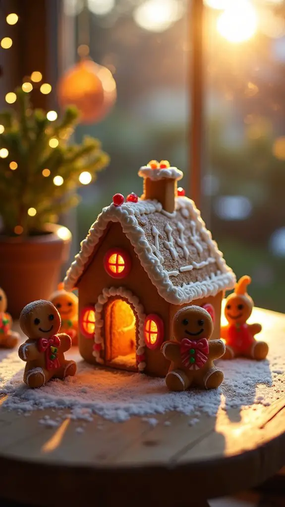 luminous festive gingerbread characters