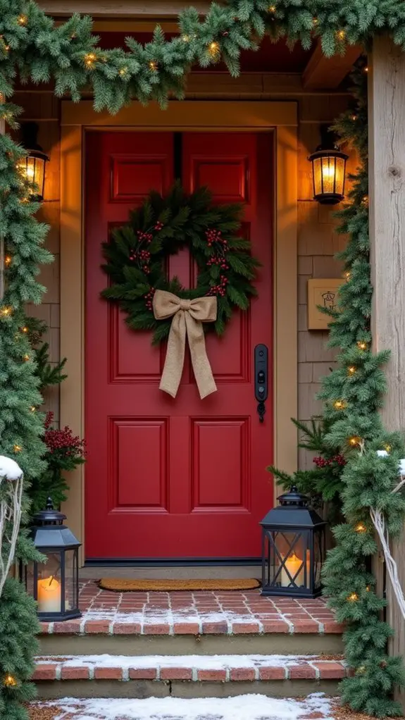 lush greenery and wreaths