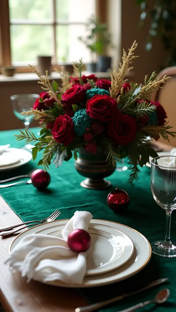 luxurious festive color palette