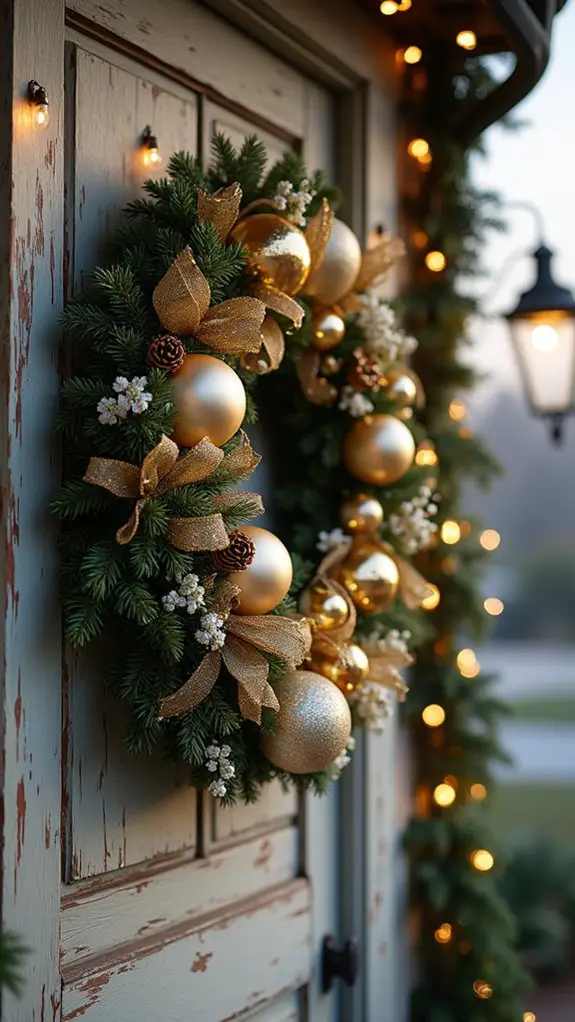 luxurious festive elegance wreath
