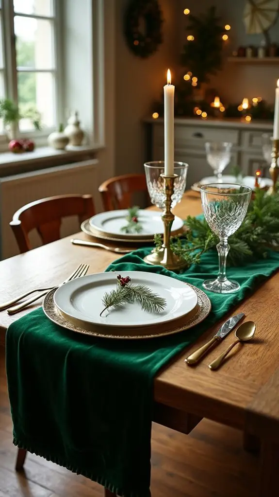 luxurious festive table decor