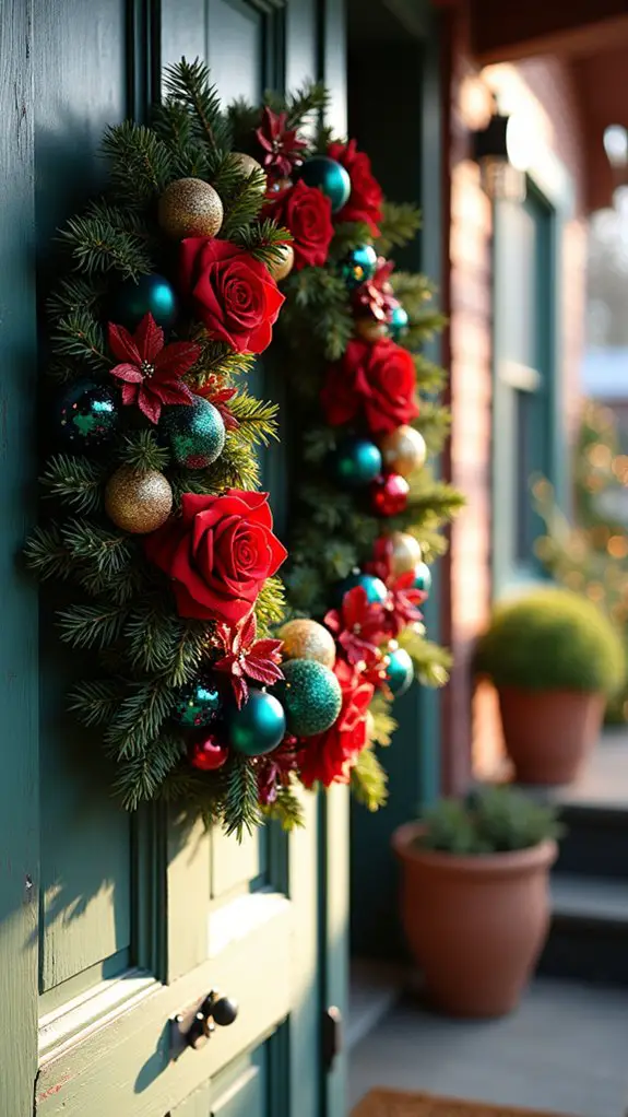 luxurious jewel tone wreaths