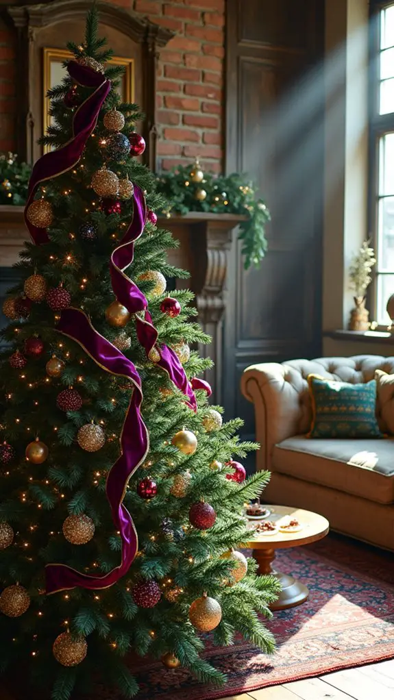 luxurious jewel toned ribbons