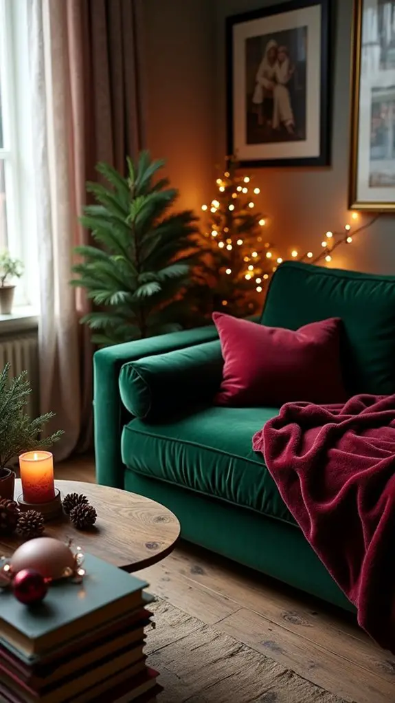 luxurious velvet christmas decor