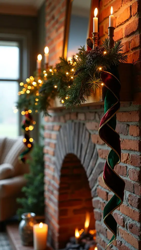 luxurious velvet ribbon garland