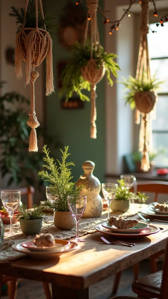 macram accents for christmas