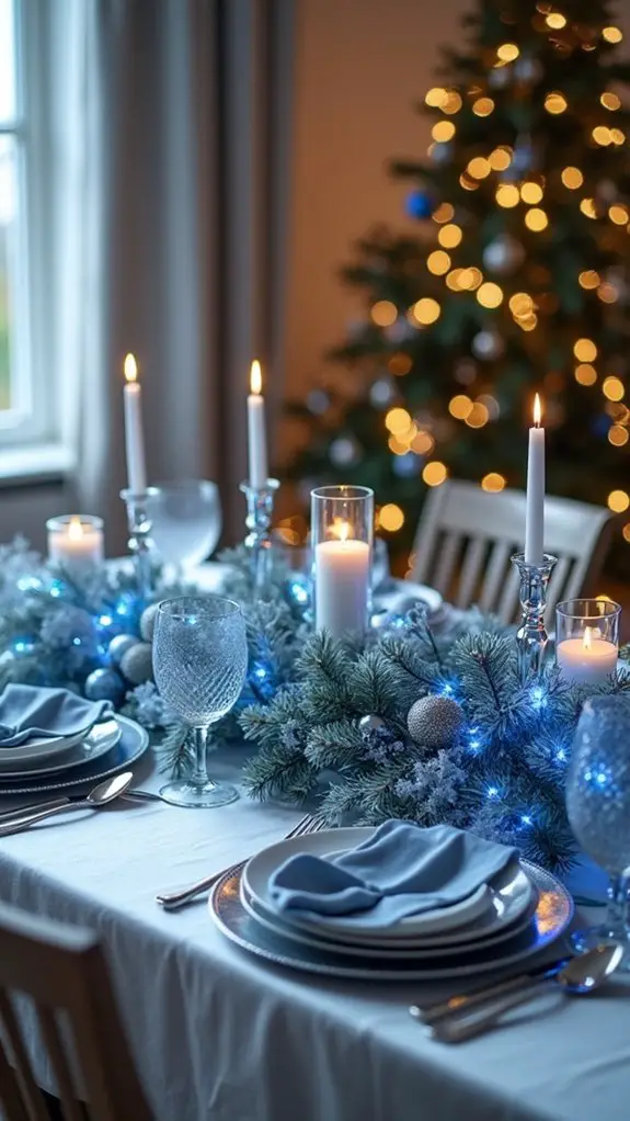 magical blue lighting ambiance