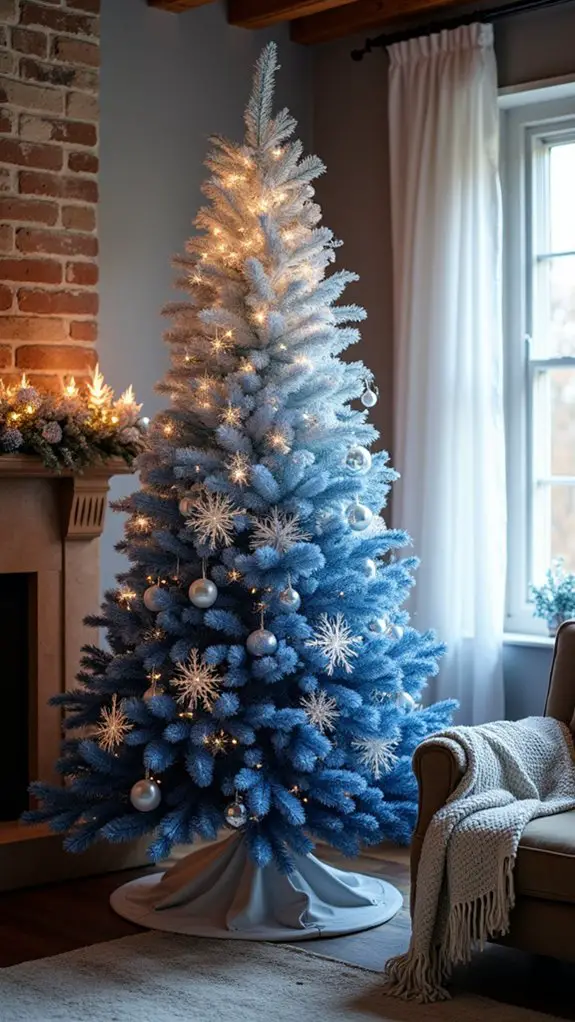 magical blue silver gradient