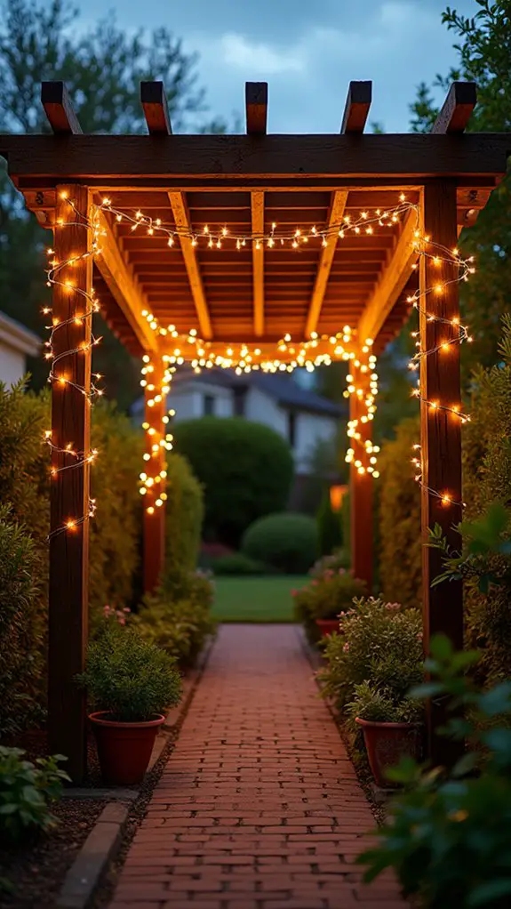 magical cozy pergola atmosphere