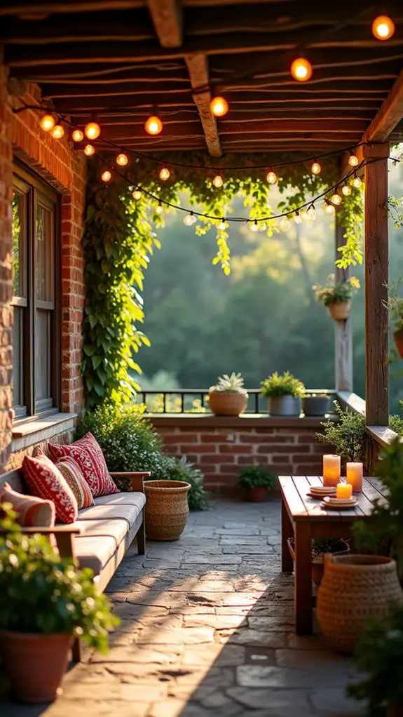 magical glow with string lights