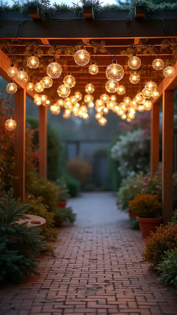 magical glowing hanging globes