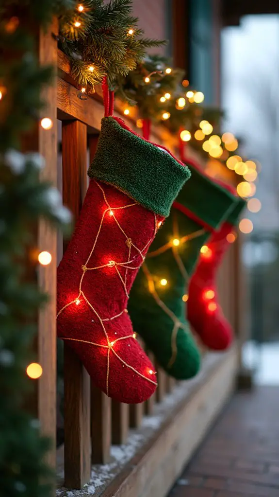 magical illuminated holiday stockings