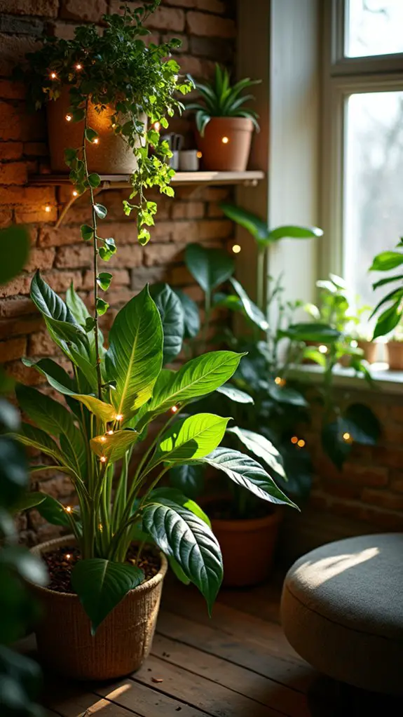 magical indoor plant lighting