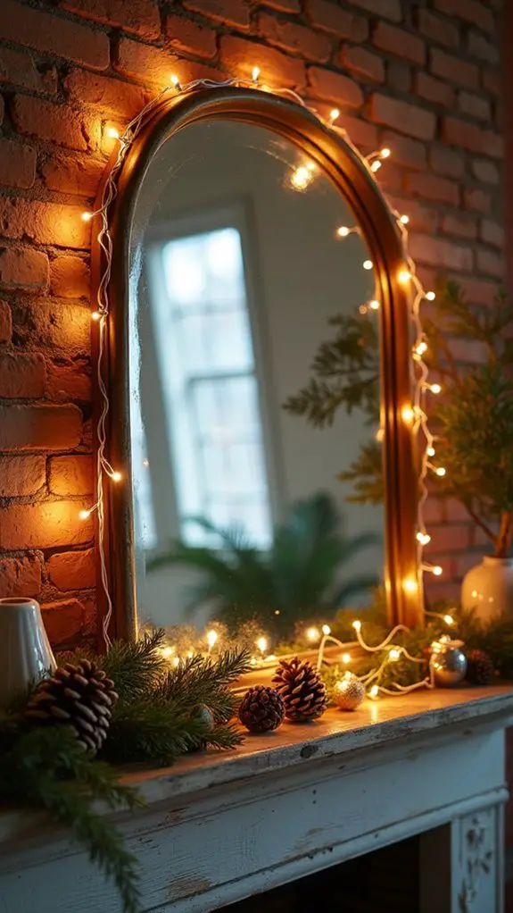 magical mirror with lights