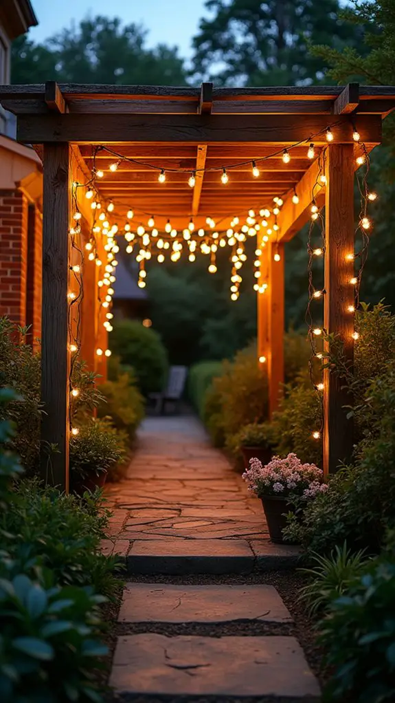 magical outdoor lighting effect