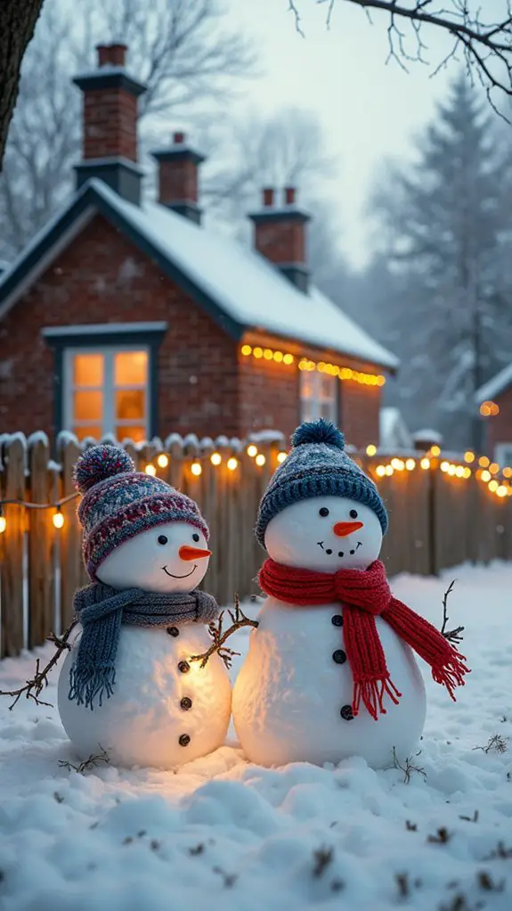 magical snowman family creation