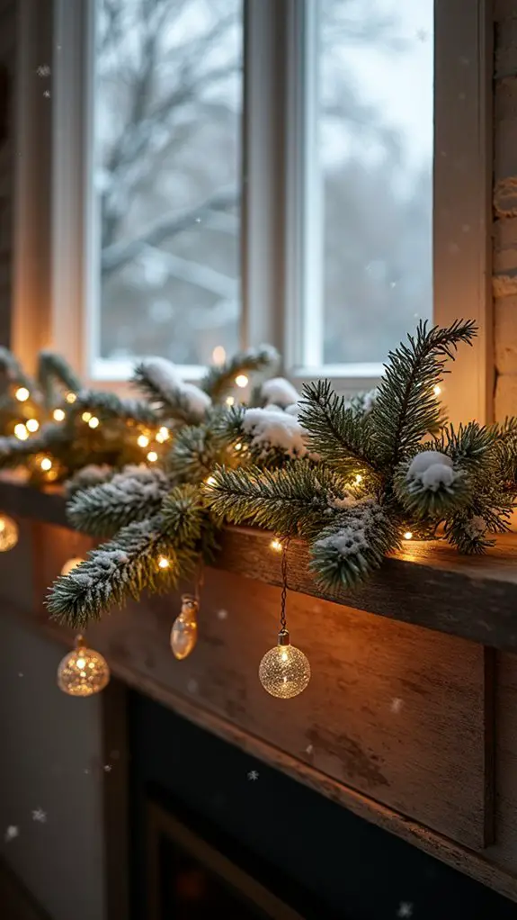 magical snowy mantle scene