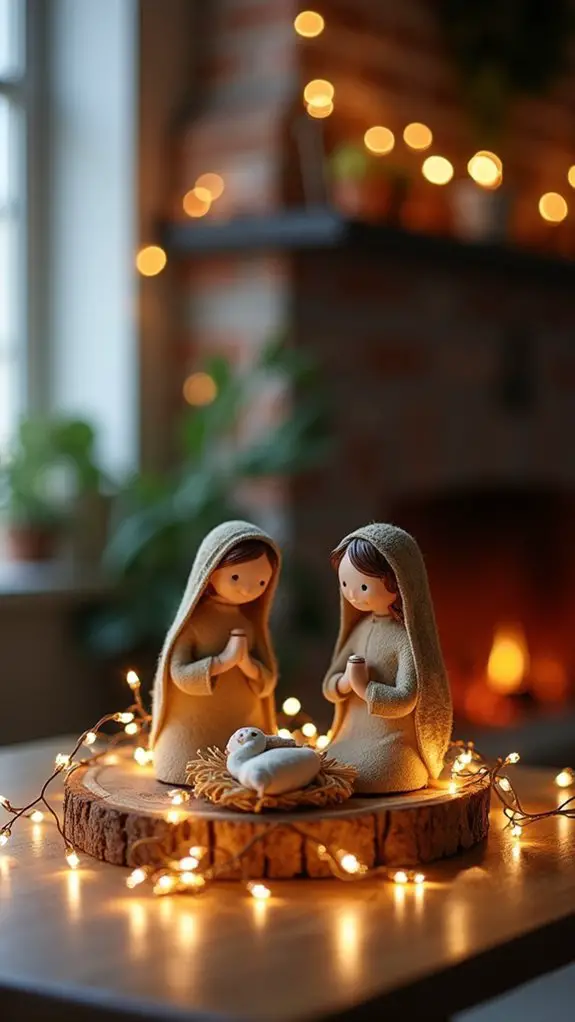 magical tabletop nativity scene