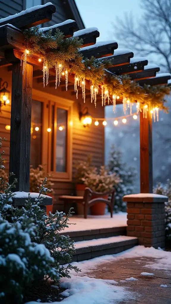 magical winter outdoor ambiance