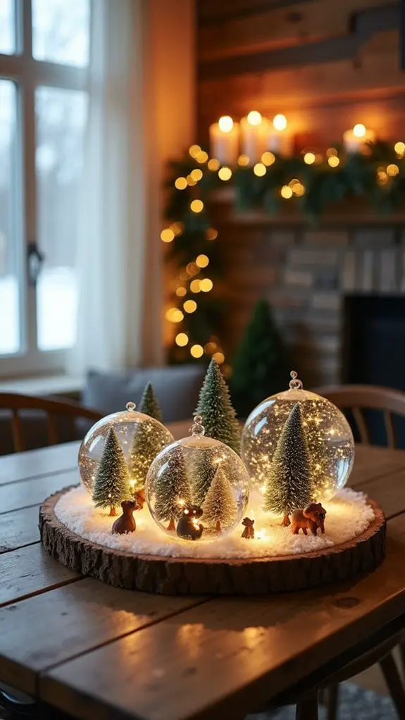 magical winter snow globes
