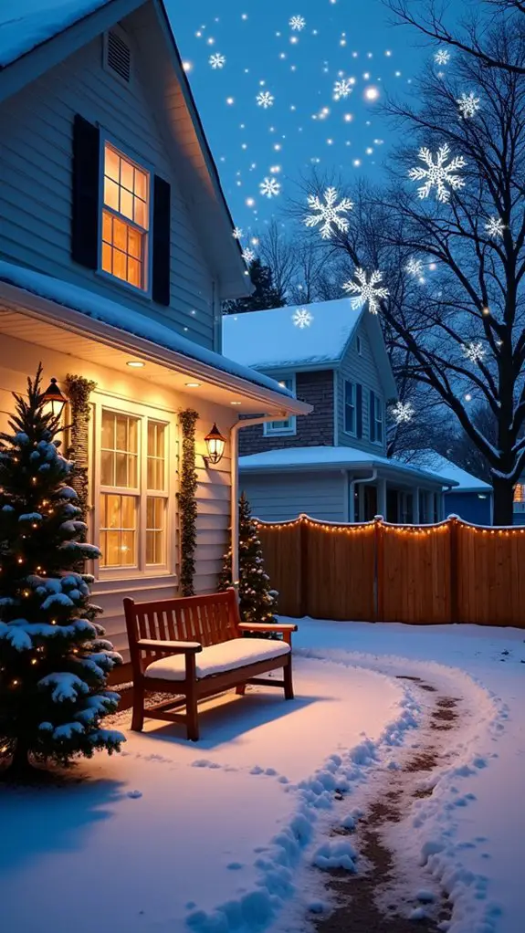 magical winter wonderland effect