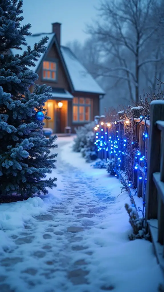 magical winter wonderland pathway