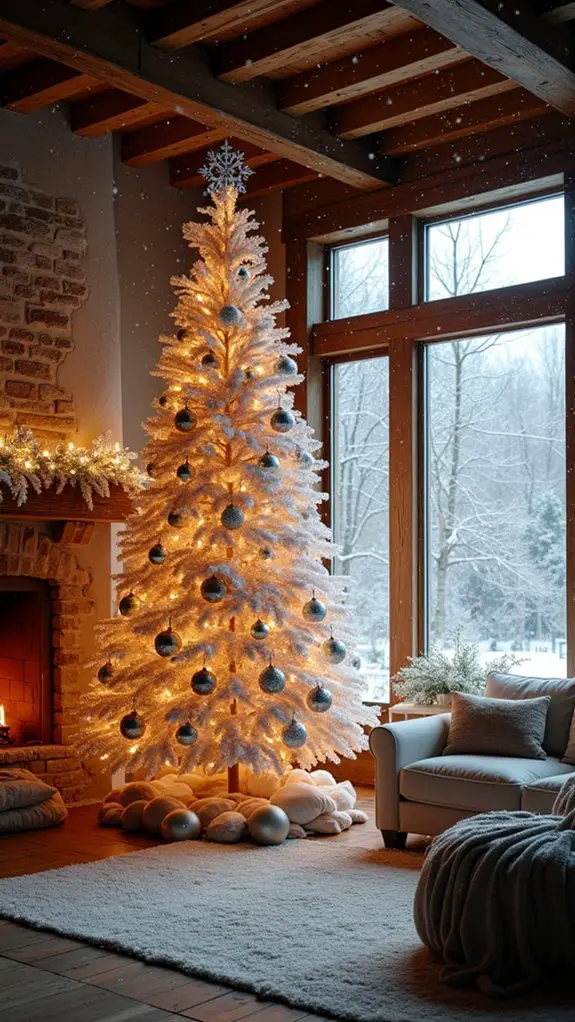 majestic snowy christmas tree